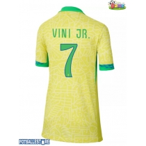 Brasil Vinicius Junior #7 Hjemmedrakt Dame Copa America 2024 Kortermet